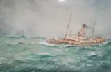 Running Down the Channel by William Minshall Birchall, 1928, watercolour, sold Mar 2017