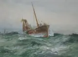 On the Dogger Bank by William Minshall Birchall, 1929, watercolour, sold Mar 2017