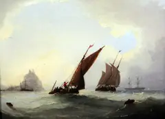 Untitled by Frederick Calvert, oil on canvas, sold Mar 2017