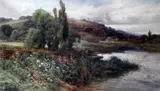 Summertime near St Marlow'signed and dated '97, inscribed verso24 x 42in by John Horace Hooper, oil on canvas, sold Mar 2017