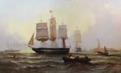 Untitled by William Calcott Knell, oil on canvas, sold Mar 2017