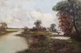 River Severn near Worcestersigned and inscribed verso20 x 30in by Henry H. Parker, oil on canvas, sold Mar 2017