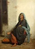 Untitled by Louis Emile Pinel De Grandchamp, oil on canvas, sold Mar 2017