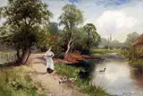 Untitled by Ernest Walbourn, oil on canvas, sold Mar 2017