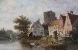 Untitled by Adrianus Eversen, oil on canvas, sold Mar 2017
