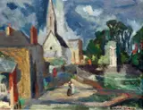 Untitled by Robert Simon, oil, sold Mar 2017