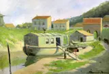 Untitled by Jacobus P.F. Leonard, oil on canvas, sold Mar 2017