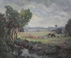 Untitled by Ethelbert White, oil on canvas, sold Mar 2017