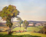 Untitled by Augustus William Enness, oil on canvas, sold Mar 2017
