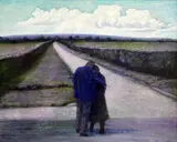 Chalvington'signed16 x 20in by Peter Messer, oil, sold Mar 2017