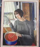 Soup'signed and inscribed verso32 x 23.5in by Peter Messer, oil, sold Mar 2017