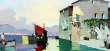 Near St Tropezsigned and by Cecil Rochfort D'Oyly-John, oil on canvas, sold Mar 2017
