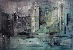 ScreenprintCaernarvon Castle by John Piper, pencil, sold Mar 2017