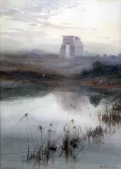 Untitled by Charles Whymper, watercolor, sold Mar 2017
