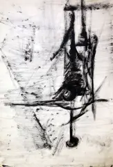 Untitled by John Tunnard, ink on paper, sold Mar 2017