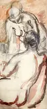 Untitled by Duncan Grant, charcoal and watercolourSketch, sold Mar 2017