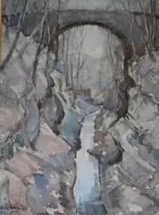 Untitled by Alan Ian Ronald, oil, sold Mar 2017