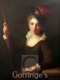 Portrait of a pilgrim by Lodovico Accarisi, oil on canvas, sold Mar 2016