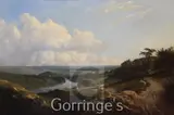 A Yorkshire Dale,Cider House Galleries label verso,20 x 30in by Edmund John Niemann, oil on canvas, sold Mar 2016