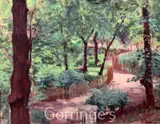 Garden in the South of France by Algernon Talmage, oil on canvas, sold Mar 2016