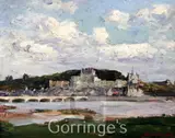 Amboise Castle by Alexander Jamieson, 1913, oil on wood, sold Mar 2016