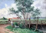 Le Pont by Maximilien Luce, oil on canvas, sold Mar 2016