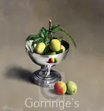 Wild Plums by Willem Dolphyn, oil on panel, sold Mar 2016