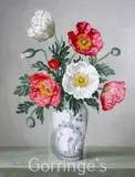 Iceland Poppies by James Noble, 1986, oil on board, sold Mar 2016