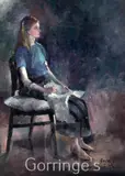 Portrait of Rachel by Sherree Valentine-Daines, oil on board, sold Mar 2016