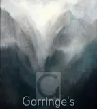 Study for Gorge Gori-Ganga by Tobit Roche, 2003, oil on linen, sold Mar 2016