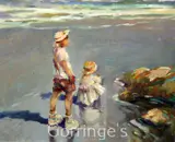 My Big Brother, (Worthing) by Ken Moroney, oil on board, sold Mar 2016