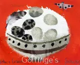 Bird's egg and feather on orange by Mary Fedden, 1987, gouache and watercolour, sold Mar 2016