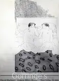 Poster by David Hockney, pencil, sold Mar 2016