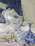 The Persian Vase by George Sheringham, pastel, sold Mar 2016