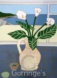 A jug of lilies by Bryan Pearce, lithograph, sold Mar 2016