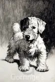 Drypoint etching by Cecil Aldin, etching, sold Mar 2016