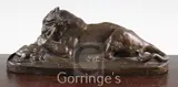 On naturalistic integral by Antoine-Louis Barye, bronze, sold Mar 2016