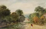 Near Sydenham and Beckenham, Kent,label verso,16.5 x 25cm by William Henry Haines, oil on panel, sold Mar 2016