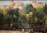 A View in Spain by William Lee Hankey, oil on panel, sold Feb 2016