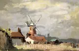 Cley Mill, Suffolk by Edward Wesson, oil on board, sold Feb 2016