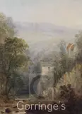 Anglers in a valley by William Pitt, oil, sold Feb 2016