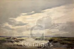 Afternoon on the moor by David West, watercolour, sold Feb 2016