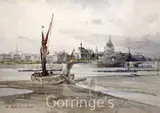 St Paul's from the Boro by Charles James Lauder, watercolour, sold Feb 2016