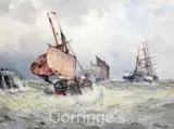 The Old Stella, off Shoreham by Frederick James Aldridge, watercolour, sold Feb 2016