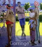 Beach side figures by Gregory Alexander, watercolour, sold Feb 2016