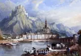 A view on the Rhine by James Burrell Smith, 1806, watercolour, sold Feb 2016