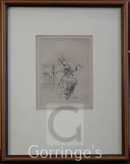The Old Fiddler, second state, B.187 by Walter Sickert, etching, sold Feb 2016