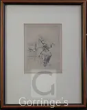 The Old Fiddler, second state, B.187 by Walter Sickert, etching, sold Feb 2016