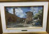 Vista del Pueblo Italiano de San Gerimagno by Emilio Boggio, gouache and watercolour, offered May 2022
