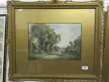A Sussex lane by Henry John Kinnaird, watercolour, sold Apr 2022